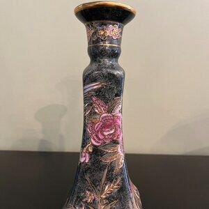 Hand Painted Porcelain Candlestick